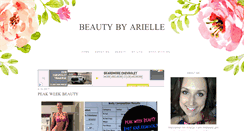Desktop Screenshot of beautybyarielle.com