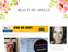 Tablet Screenshot of beautybyarielle.com